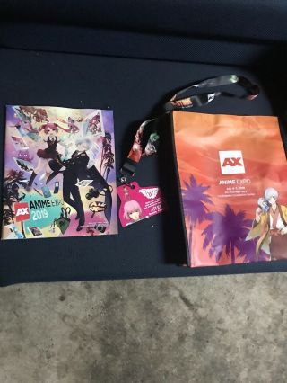 Anime Expo Swag Bag,  Anime Expo 2019 Program,  Dr.  Stone Lanyard