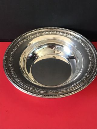 Reed & Barton Silverplate Serving Bowl - Pattern 1201 - 10 Inches X 2 1/4 - Vgc