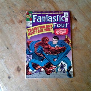 Fantastic Four 42 Thing Vs Ff Frightful Four App Medusa,  Sandman 1965