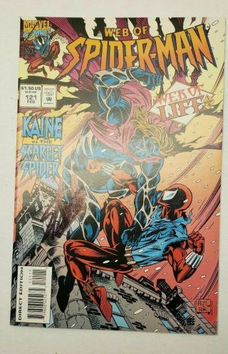 Signed Stan Lee Web Of Spiderman 121 Nm