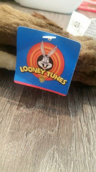 Warner Bros.  Looney Tunes Wile E Coyote 11” Plush Stuffed Toy EUC w/ Tag Vintage 5