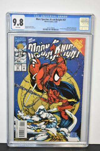 Marc Spector Moon Knight 57 (1993) Cgc Graded 9.  8 Spider - Man Cover