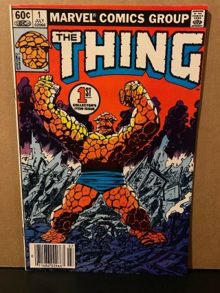 The Thing 1 Vf/nm Marvel Comics 1983 Combine Fantastic Four Newsstand