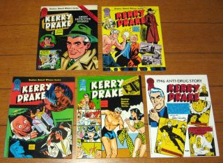 Kerry Drake Trade Paperback Books 1 - 5 1986 & 1987 Blackthorne Publishing