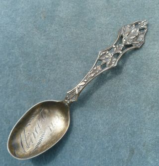 Sterling Silver Souvenir Spoon Minot North Dakota Vintage