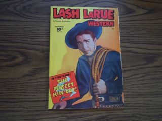 " Lash Larue Western " Comic - No.  2 - 1949