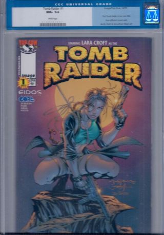 Tomb Raider 1 Cgc 9.  6 Nm,  White Pages Pak Variant 1999