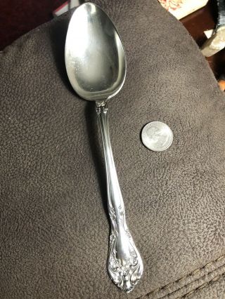 Large Alvin Sterling Silver Chateau Rose Serving Spoon