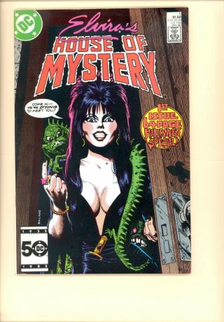 Elvira’s House Of Mystery 1 Vf - 1st Issue Of Limited Run Brian Bolland Cover