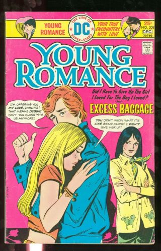 Dc Romance Young Romance 208 Vg/f Tough Last Issue