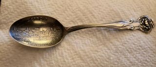 Detroit Harbor Sterling Silver Antique Souvenir Spoon