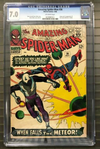 Spider - Man 36 Marvel Comic Book 1st Appearance Of The Looter Cgc 7.  0