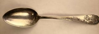 Antique Sterling Silver Souvenir Spoon Landing Of The Pilgrims 1620