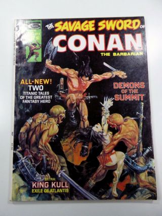 Marvel - Curtis Savage Sword Of Conan (1974) 3 Key Mike Kaluta Fn - 5.  5 Ships