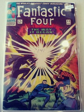 Fantastic Four 53 [1st Appearance Of Klaw And 2nd Black Panther] Vg,  Pa4 - 166