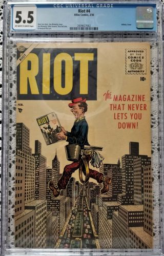 Riot 4 1956 Stan Lee Story Infinity Cover Cgc Graded 5.  5 Marilyn Monroe Parody