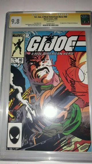 No Res Signed G.  I.  Joe 40 Cgc Ss 9.  8 Mike Zeck 1st App Of Shipwreck & Barbecue