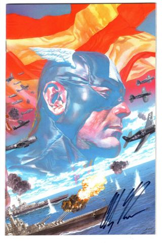 Captain America 1 Alex Ross Signed Virgin Variant Nycc Ltd 10 2018