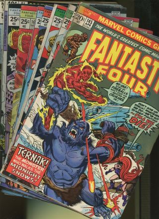 Fantastic Four 145,  149,  150,  151,  159,  60,  162,  168,  Marvel Greatest C.  91,  92 10 Books