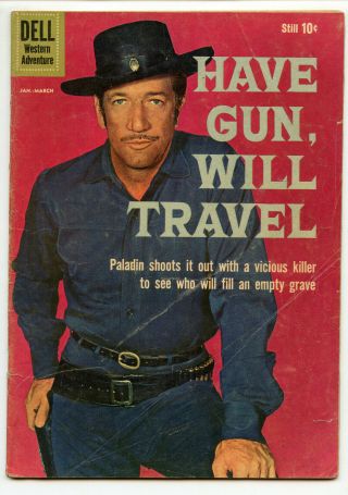 Jerry Weist Estate: Have Gun,  Will Travel 4 (dell 1960) Vg 1st Issue