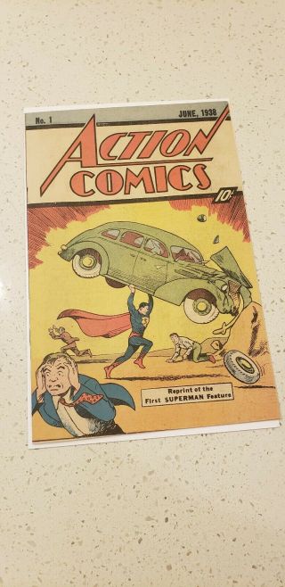 Action Comics 1 Rare 1976 Sleeping Bag Reprint Variant 10c