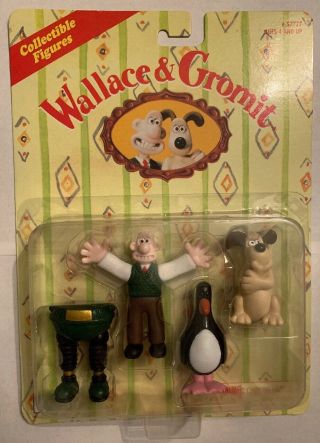 Wallace And Gromit Wrong Trousers Collectible Figures 1989 Irwin Toys