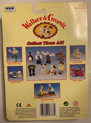 Wallace and Gromit Wrong Trousers Collectible Figures 1989 Irwin Toys 2