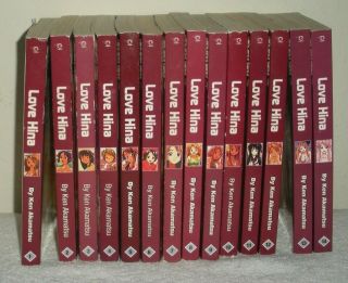 Love Hina Ken Akamatsu 1 - 14 Tokyopop Authentic Manga Complete Set Of 14 Books