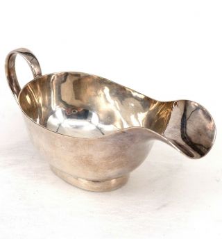 Silver Classic Style Sauce Or Gravy Boat