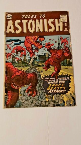 Tales To Astonish Comic March 1962 29 When The Space Beasts Attack Gd