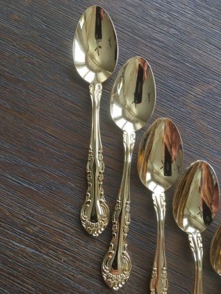 Set of 6 Gold Demi Tasse Spoons 3