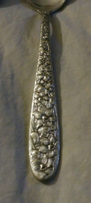 2 Vintage National Silver Co.  AA Plus Rose Design Spoons 3