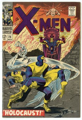 X - Men 26 Vf/nm 9.  0 White Pages Vs.  El Tigre Marvel 1966