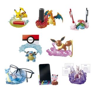 Pokemon Collectible Stationary Decoration Figure Jigglypuff Phone Holder RE20353 4