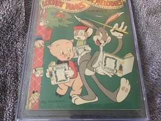 Looney Tunes and Merrie Melodies Comics 15 CGC 6.  0 CR/OW Pages Christmas cover 3