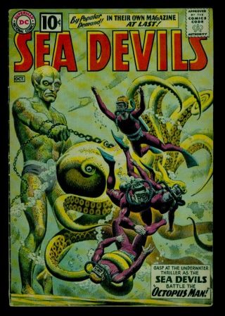 Dc Comics Sea Devils 1 1961 Vg/fn 5.  0
