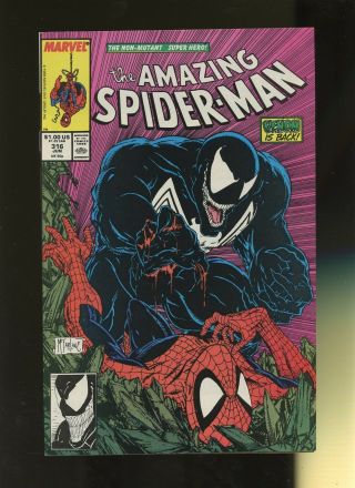 Spider - Man 316 Vf 7.  5 1 Book Marvel Peter Parker Venom Attacks