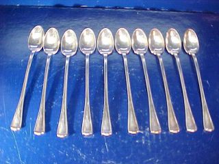 10 Orig 1920s Cornell University Silverplate Ice Tea Spoons From Sage Hall