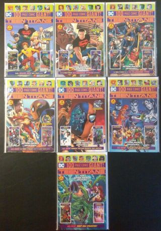 Teen Titans 1 - 7 1,  2,  3,  4,  5,  6,  7 100 - Page Comic Giant Walmart Exclusive