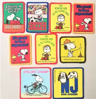 9 Vintage Embroidered Patch Peanuts Gang Sew On
