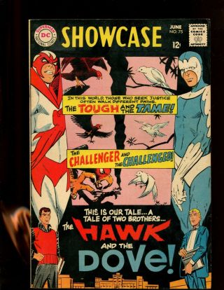 Showcase 75 (7.  0) 1st Hawk & Dove 1969