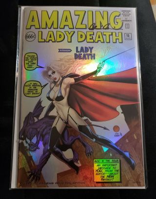 Lady Death: Killers 1 Holo - Foil Edition Signed 4/66