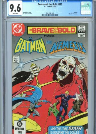 Brave And The Bold 193 Cgc 9.  6 White Pages Batman Nemesis Dc Comics 1982