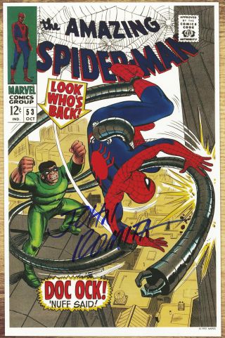 Spiderman 53 John Romita Signed Autographed Poster 2000 Doctor Octopus