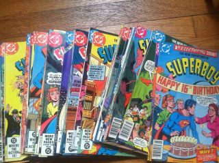 48 Issues Of Dc Adventures Of Superboy Comics 1 - 54 Near Complete 1980 Vg,