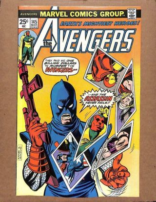 Avengers 145 - Near 9.  2 Nm - Captain America Iron Man Marvel Comics