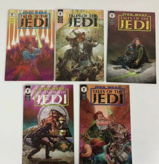 Complete Set Of Star Wars Tales Of The Jedi 1 - 5 Dark Horse Limited Series 1993