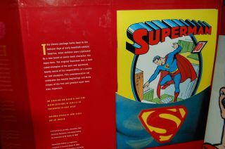 CHRONICLE BOOKS 1999 - SUPERMAN MASTERPIECE EDITION - THREE PIECE COLLECTORS SET 6