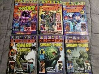 Dc 100 - Page Comic Giant Titans 3 4 5 Swamp Thing 3 4 5 Walmart