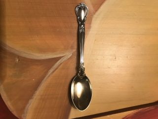Gorham Chantilly Sterling Silver Demitasse Spoon (gold Wash) 4 - 1/8 Inch